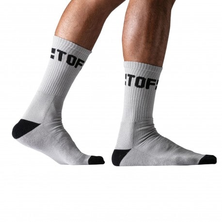 TOF Paris Sport Crew Socks - Grey