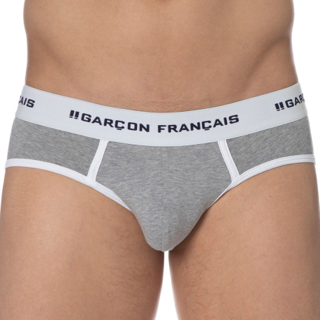 Garçon Français Le Tombeur Brief - Heather Grey