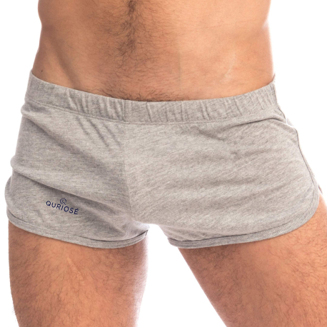 Quriosé Bliss Cotton Shorts - Heather Grey