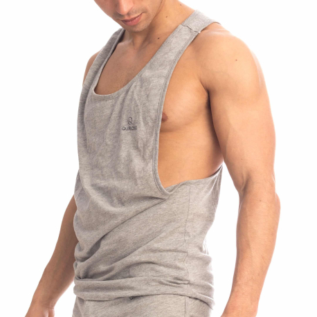 Quriosé Bliss Cotton Tank Top - Heather Grey
