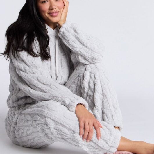 Boux Avenue Cable lounge set - Grey Mix - S