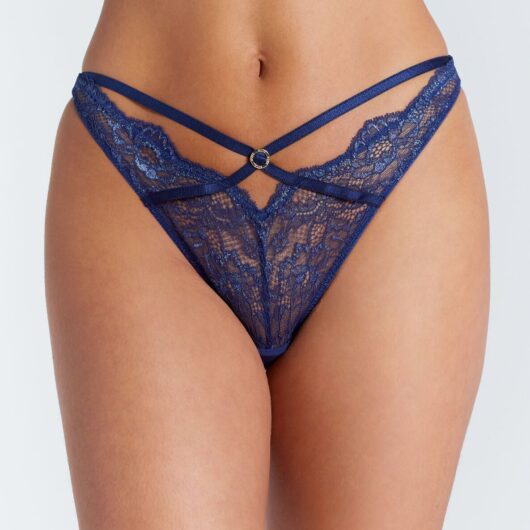 Boux Avenue Millie lace briefs - Deep Blue - 06
